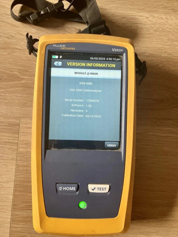 FLUKE DSX2-5000 CABLE ANALYZER KIT (CALIBRATED 2024) - Image 3